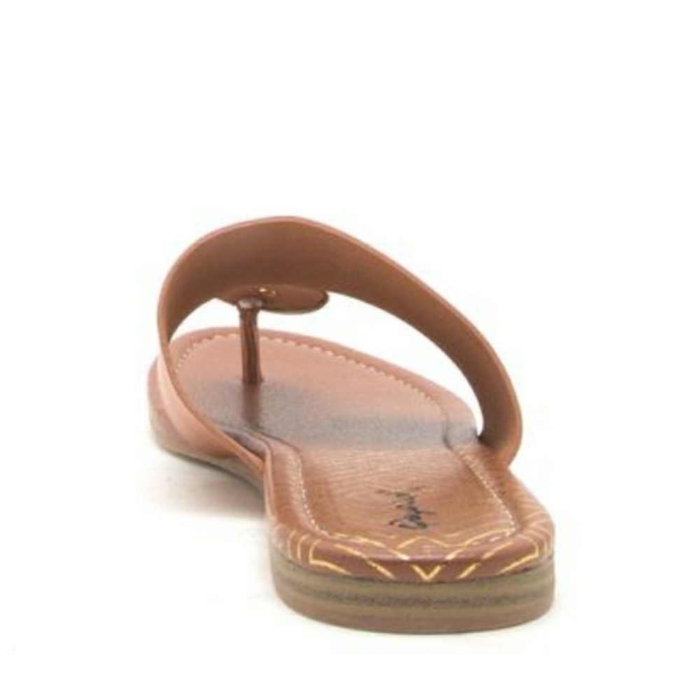 SALE NEW Vegan Gold Round Metal Sandal - Picture 3 of 6